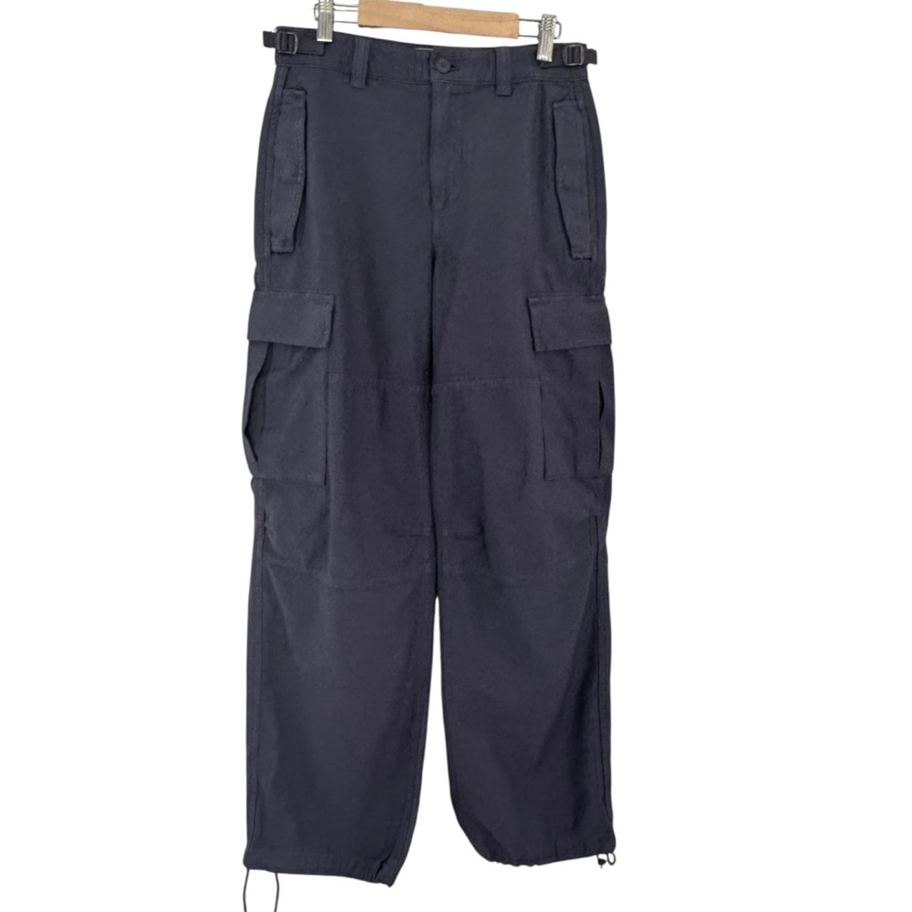 TNA Aritzia Blue Cotton Cargo Pants, Women’s Size 0